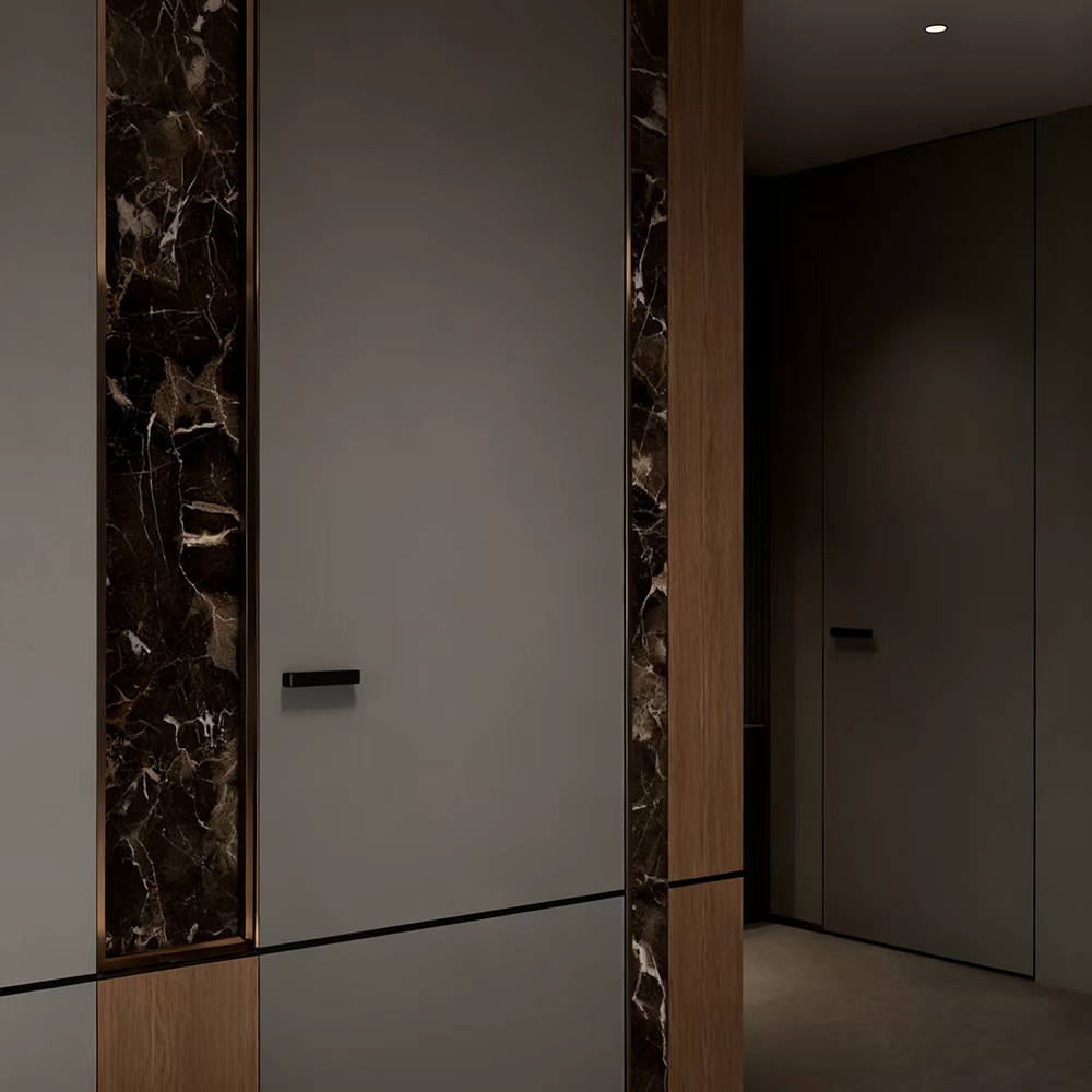 Modern Interior Door with PET Decorative Film Finish