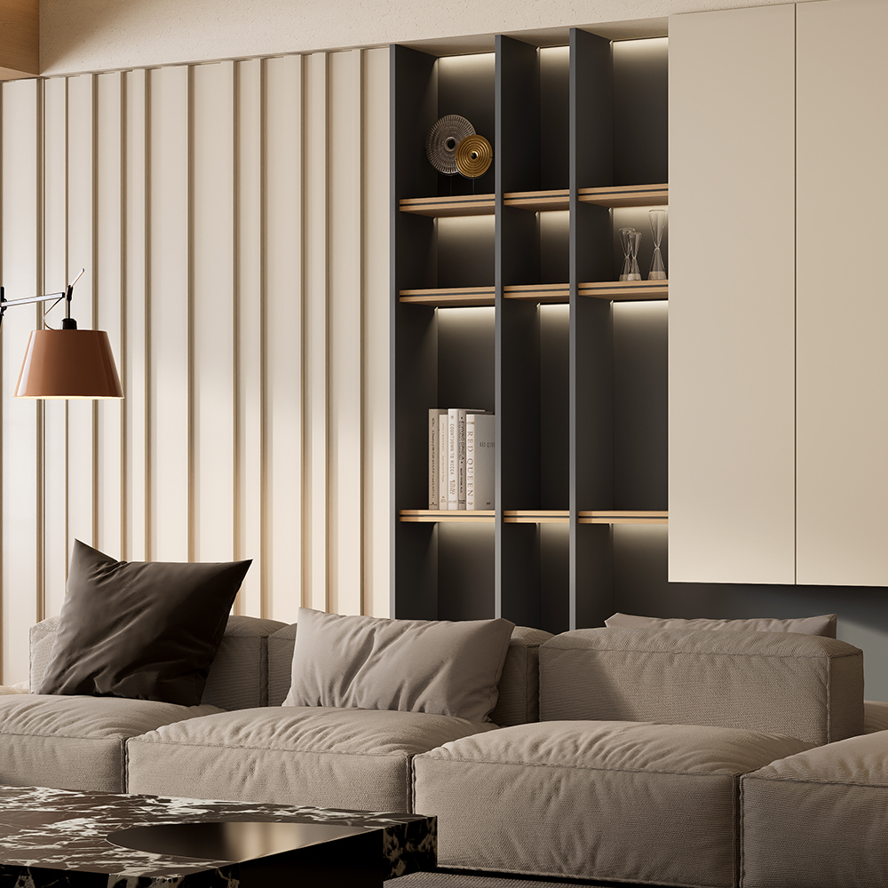 Textured PET Film Surface for Wall Panel Design