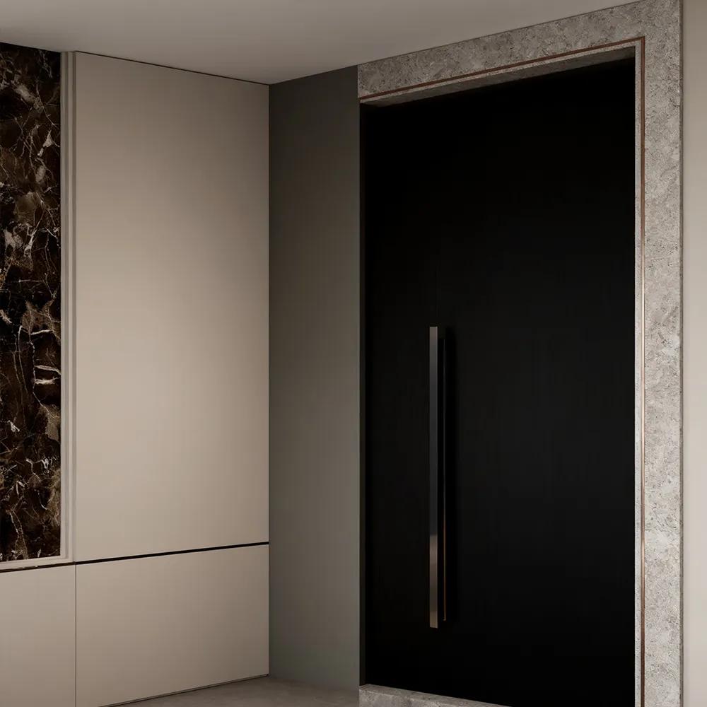 Scratch-resistant PET Film Finish on Door Panel