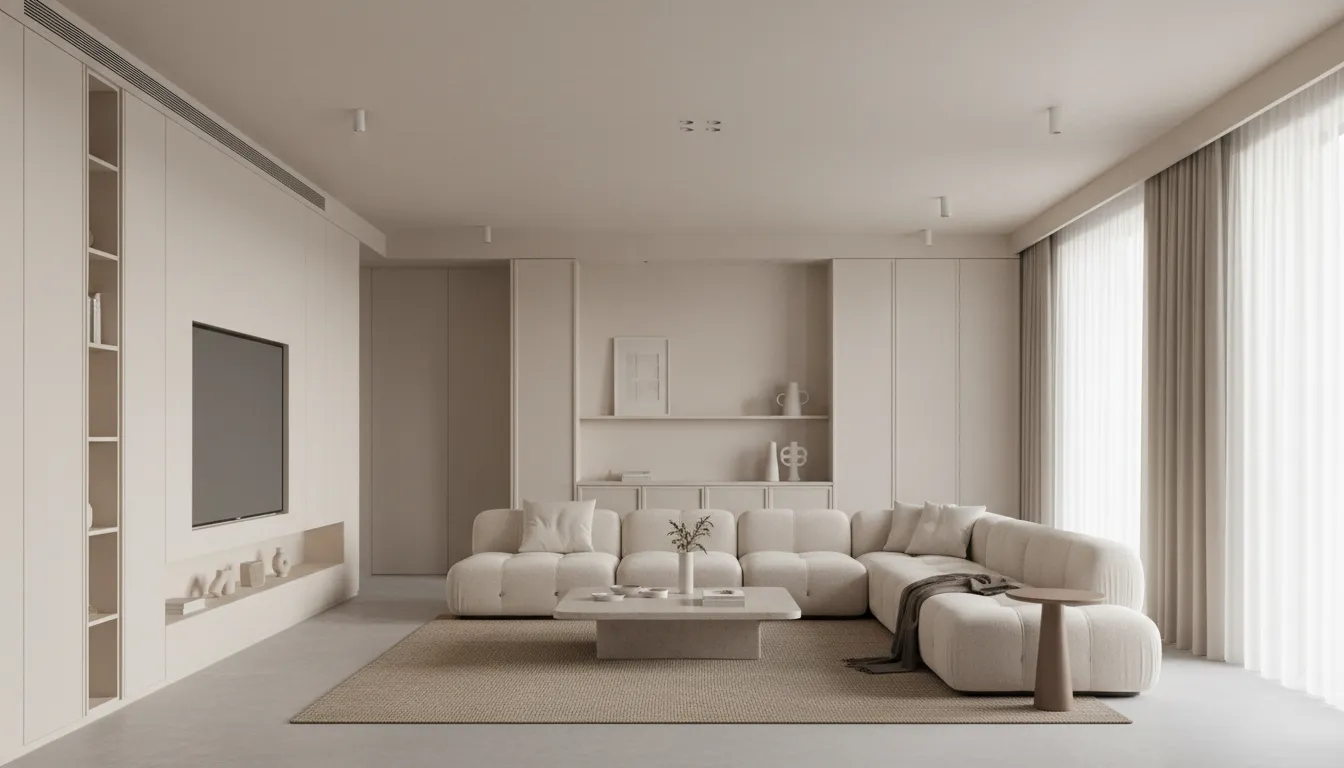 Minimalist Cream Style 2.0: The Evolution from Color to Texture in Interiors