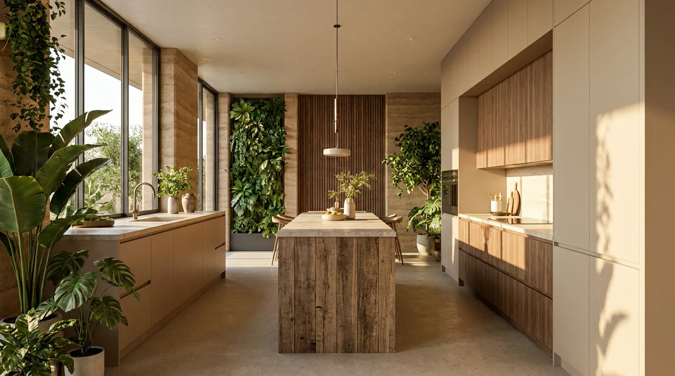 Manufacturing process of sustainable engineered surfaces and low VOC furniture panels