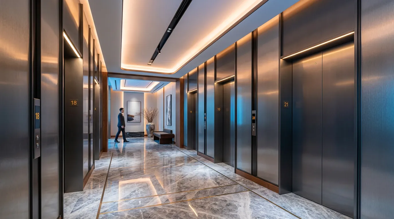 excimer treated PET decorative film showing anti-fingerprint surface under hospitality lighting
